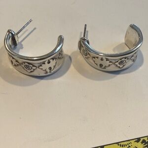 Brighton Silver Hoop Earrings